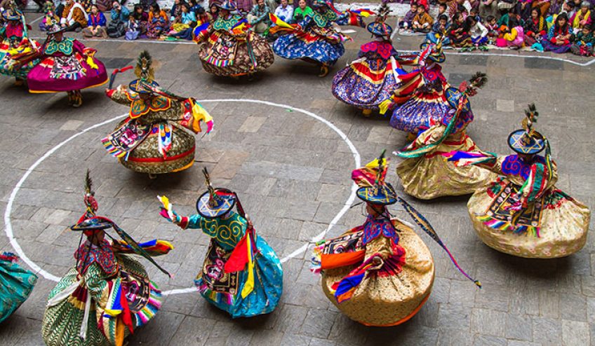 A-Black-Hat-Dancers-Trashigang-Festival-Bhutan-by-Helen-Conway